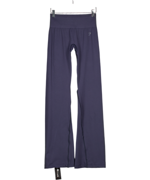 GYMSHARK Navy Blue High Waisted Flare Leggings UK M