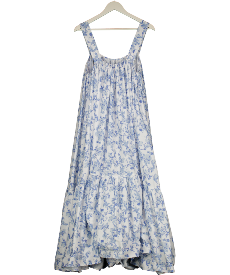 IN THE STYLE X Lorna Lux Blue Floral Maxi Dress UK 10