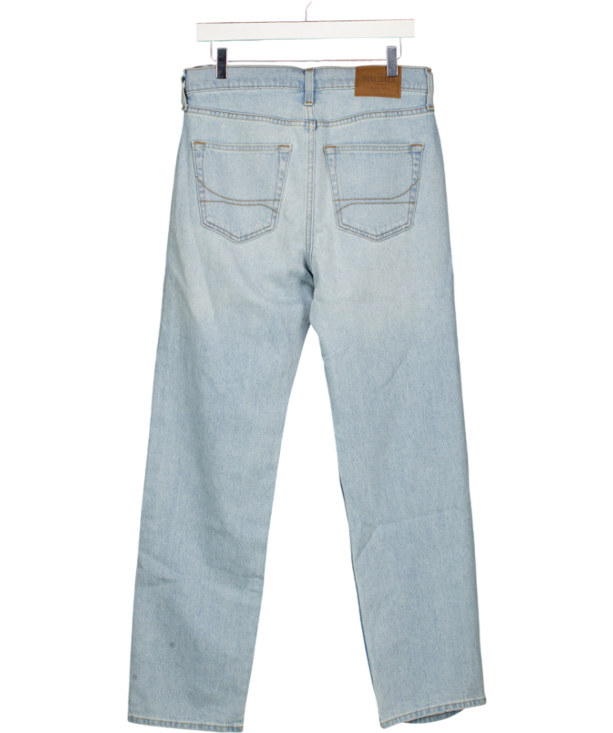 HOLLISTER Blue Light Wash Loose Jeans L32 W30