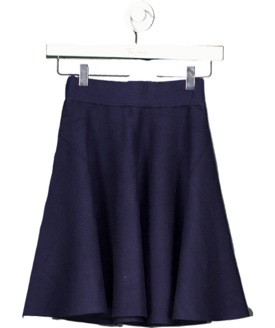 Karen Millen Blue Compact Yarn Full Knitted Skirt UK XS