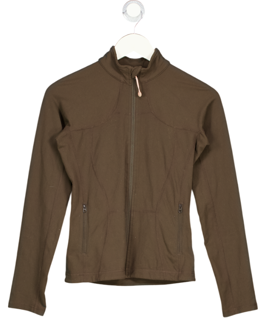 LULULEMON Chocolate Brown Zip Jacket Us4 UK 8