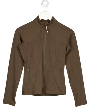 LULULEMON Chocolate Brown Zip Jacket Us4 UK 8