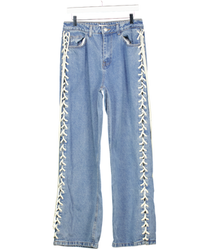 Mars the Label Blue The Denim Lace Up Jeans UK M