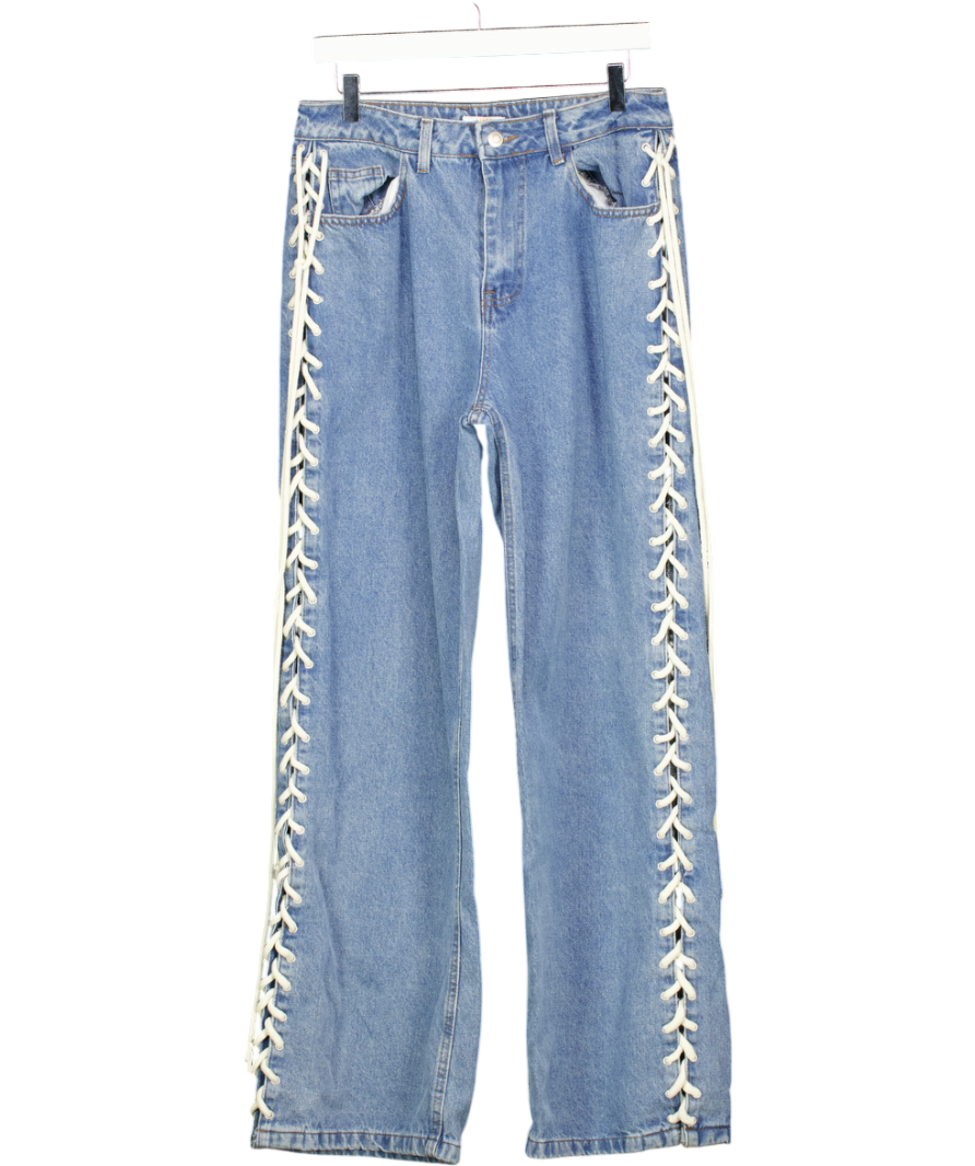 Mars the Label Blue The Denim Lace Up Jeans UK M
