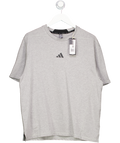 adidas Grey Essentials T-shirt UK M