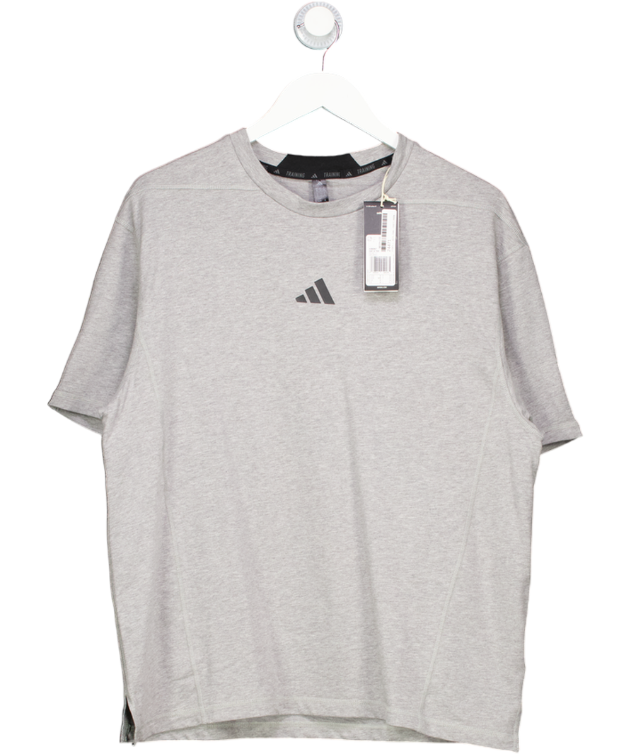 adidas Grey Essentials T-shirt UK M