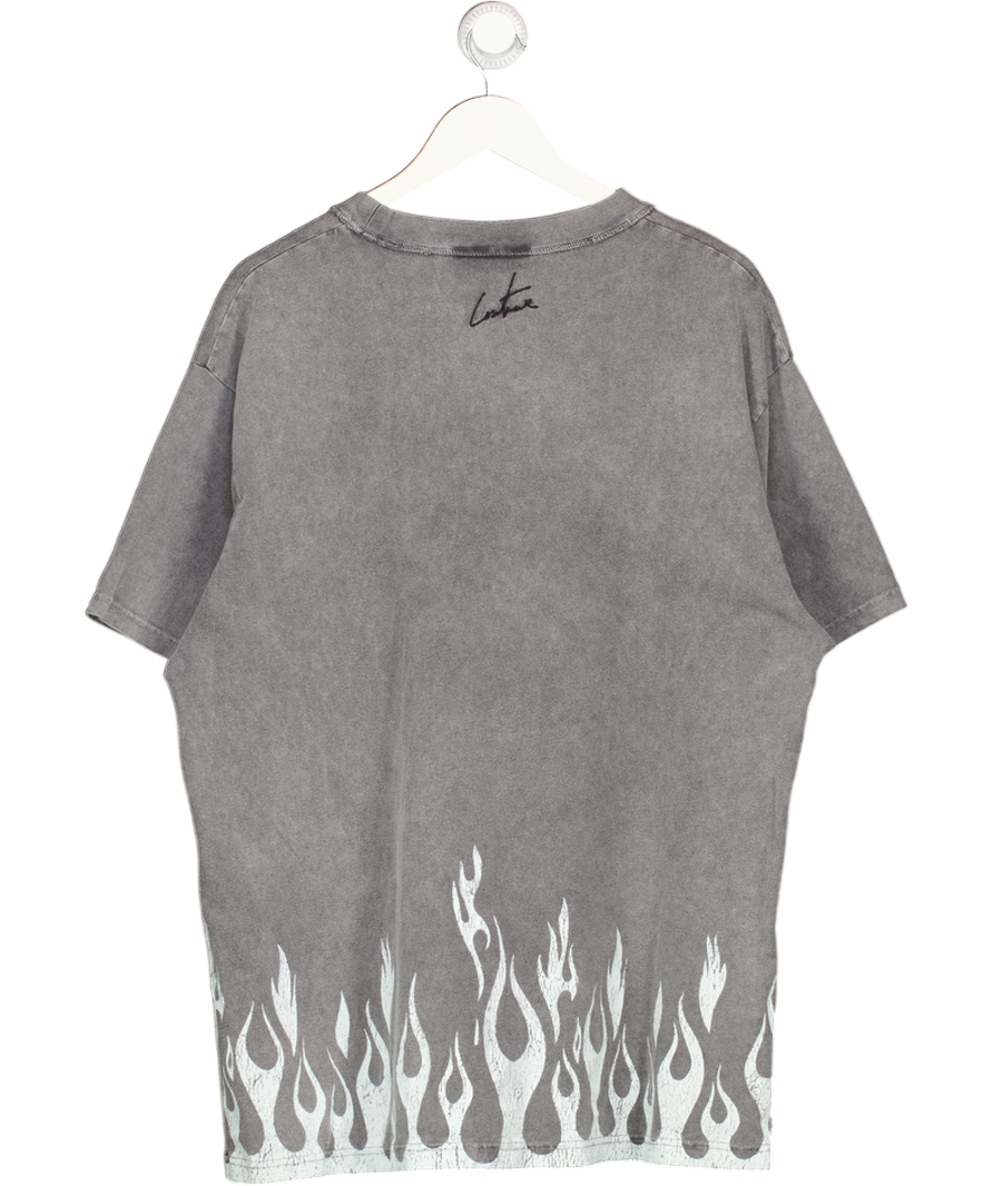 The Couture Club Grey Light Weight T Shirt UK L