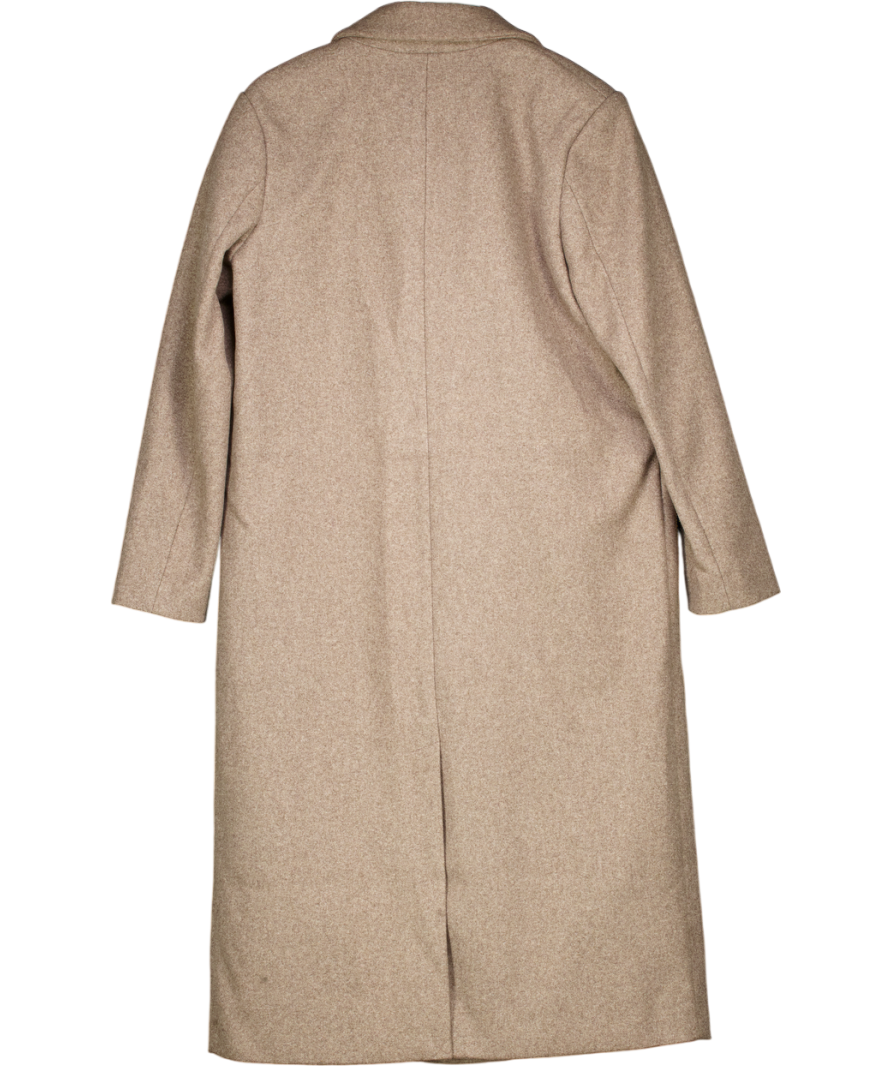 ASOS Brown Oversized Dad Coat UK S