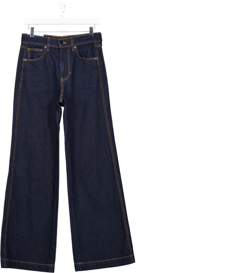Veronica Beard Indigo Blue Kasey Wide-leg Jeans W26