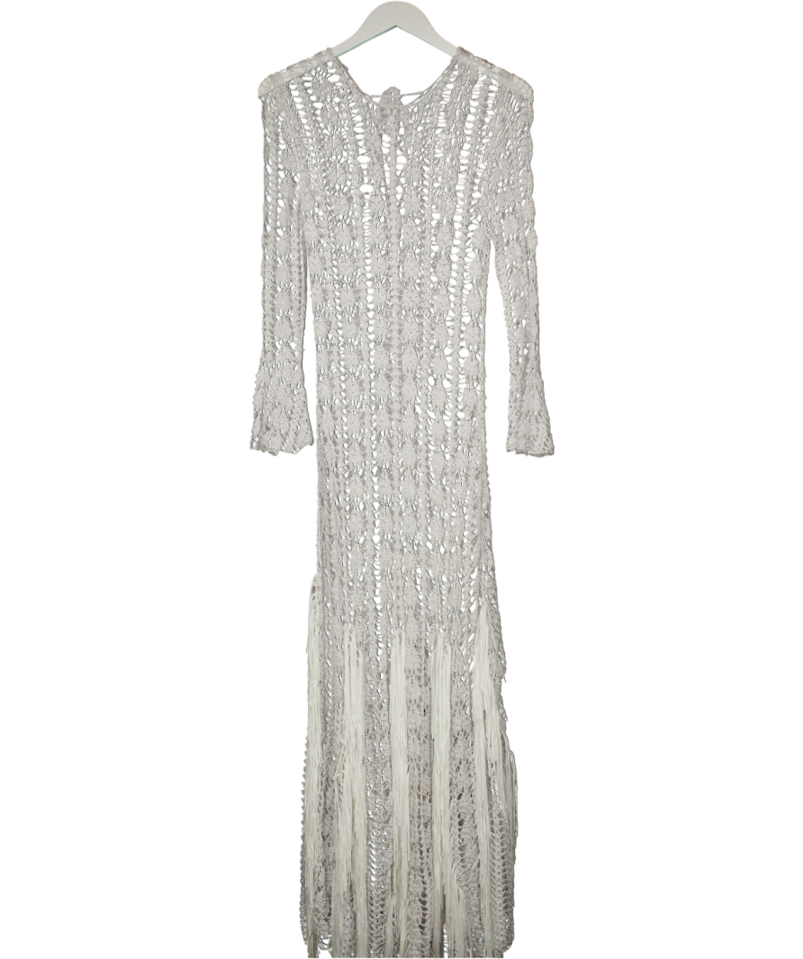 LESLIE AMON White Boticelli Dress UK XS