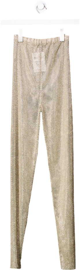 Santa Brands Metallic Golden Tight Pants UK XS