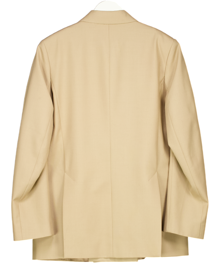 Totême Beige Camel Oversized Double-breasted Blazer UK 10