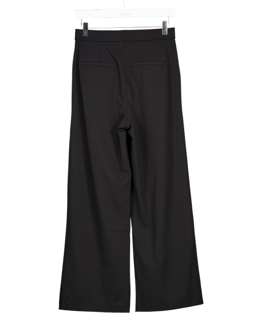 HALARA Black Daystretch High Waist Wrinkle Resistant Straight Leg Work Trousers - Petite Fit UK S