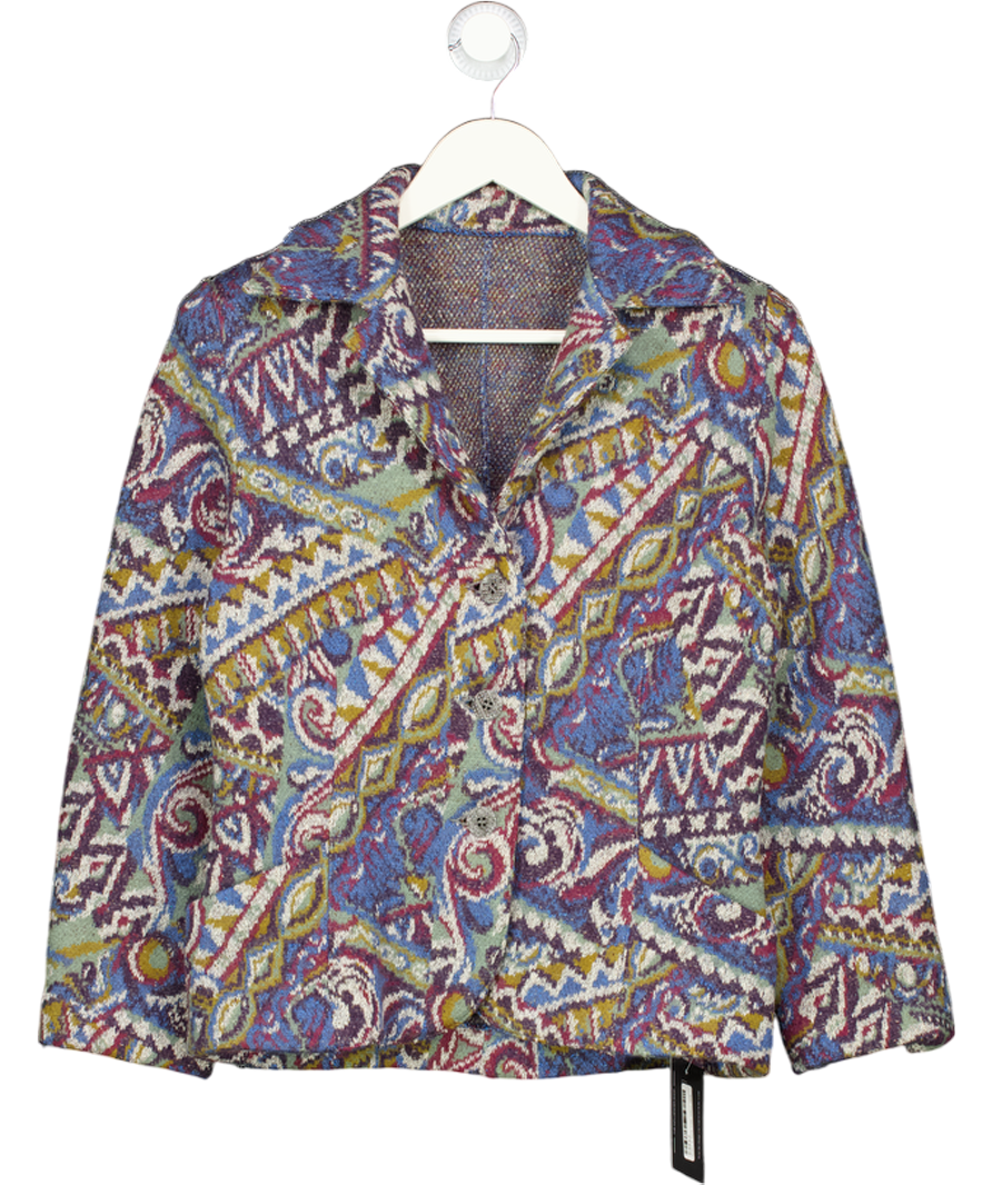 Missoni Multicoloured Wool Mohair Paisley Blazer UK 16