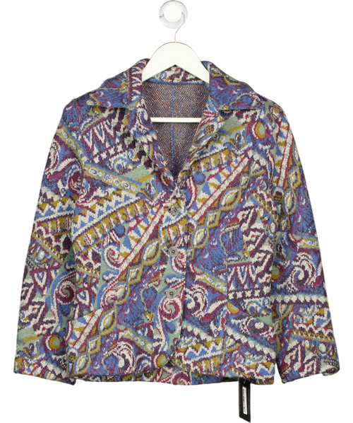 Missoni Multicoloured Wool Mohair Paisley Blazer UK 16