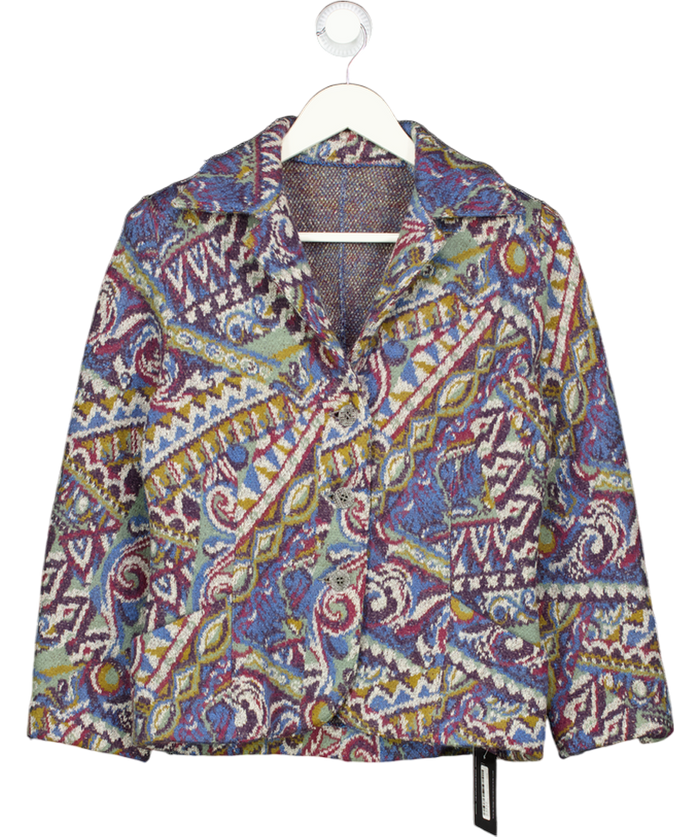 Missoni Multicoloured Wool Mohair Paisley Blazer  IT44 UK 12