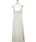 REFORMATION White Balia Linen Dress Us2 UK 6