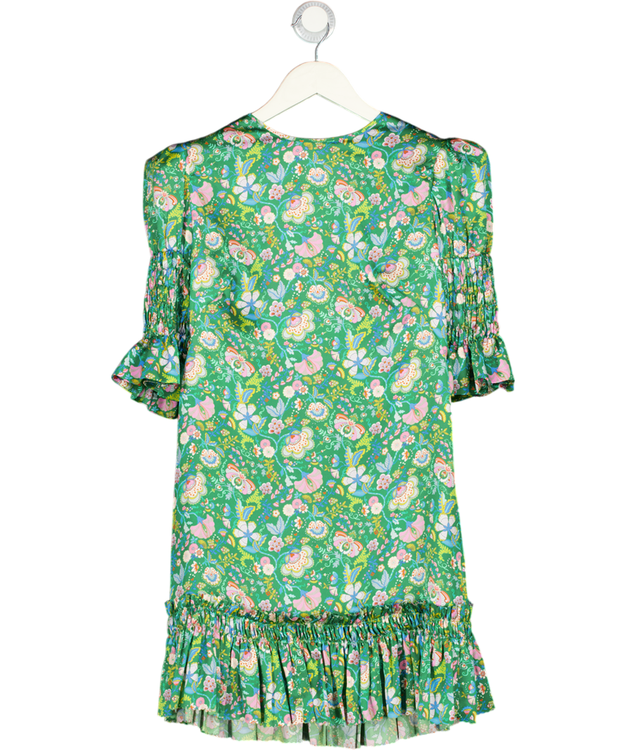 The Vampires Wife Green Whole Lotta Trouble Floral Print Dress UK 8