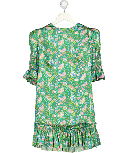 The Vampires Wife Green Whole Lotta Trouble Floral Print Dress UK 8