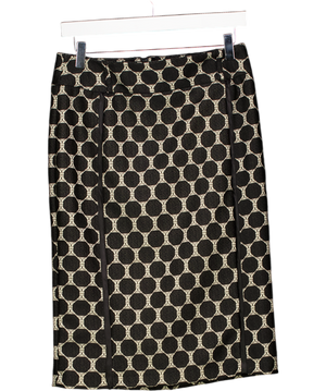 Star Black Layered Lace Pencil Skirt UK 10