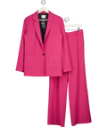 Sezane 2-piece Bright Pink Blazer & Trouser Suit Fr36 UK 8