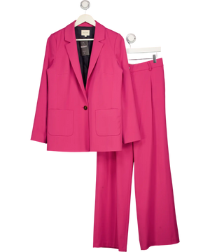 Sezane 2-piece Bright Pink Blazer & Trouser Suit Fr36 UK 8