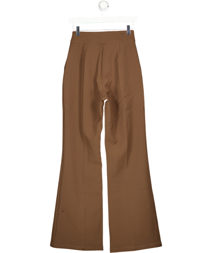 ODDMUSE Chocolate Brown High Waist Wide Leg Trousers UK XS