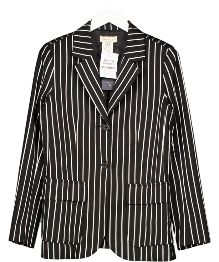 Paul & Joe Black & White Striped Blazer UK 12