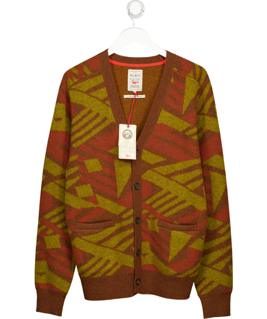 AUBIN & WILLS Multicoloured Blake Cashmere Blend Cardigan UK M