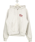 Stüssy Grey Zip Up Hoodie UK M