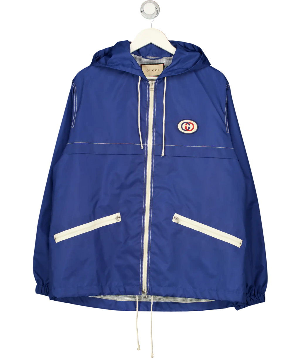 Gucci Blue Windbreaker Jacket UK M