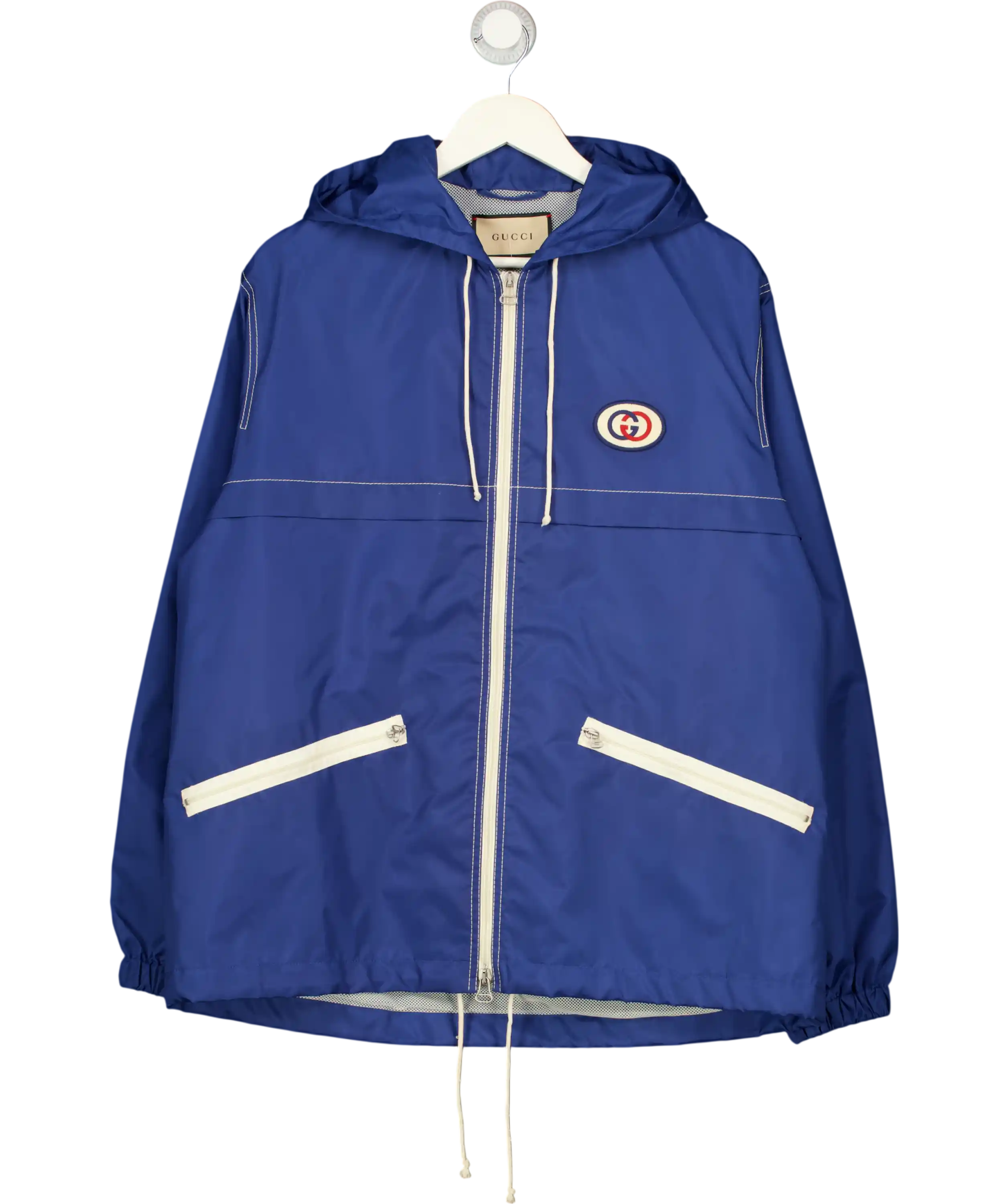 Gucci Blue Windbreaker Jacket UK M