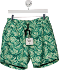 Kulani Kinis Green Emerald Tides Swim Trunks UK M