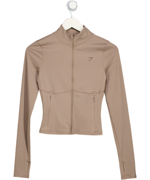 gymshark Beige Conditioning Full Zip Jacket UK XS