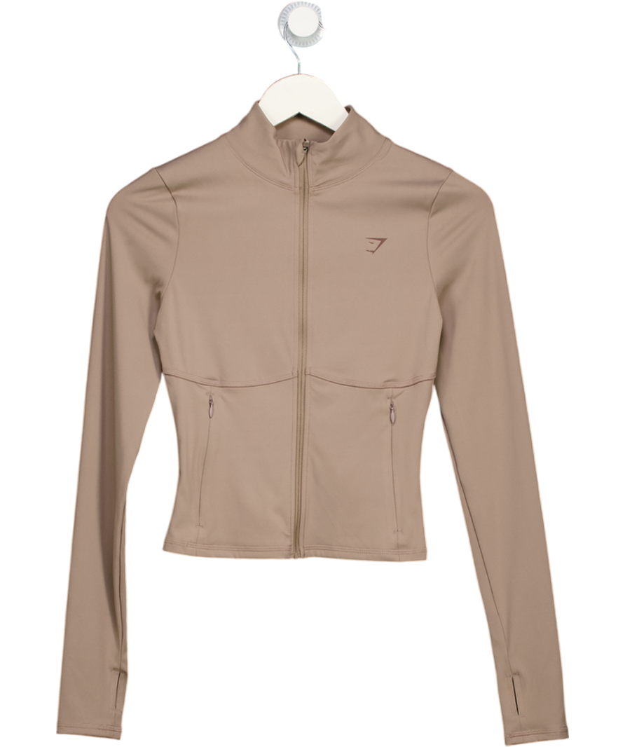 gymshark Beige Conditioning Full Zip Jacket UK XS