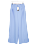 NOBODY'S CHILD Cornflower Blue Wide Leg Jax Crepe Trousers UK 10