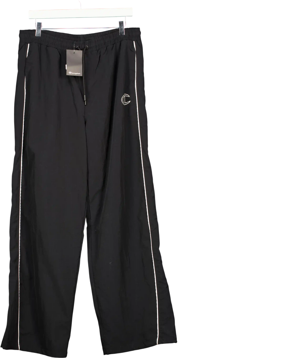 Champion Black Elastic Cuff Track Pants UK XL