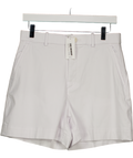 Spanx White Stretch Twill Chino Shorts 4" UK M