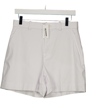 Spanx White Stretch Twill Chino Shorts 4" UK M