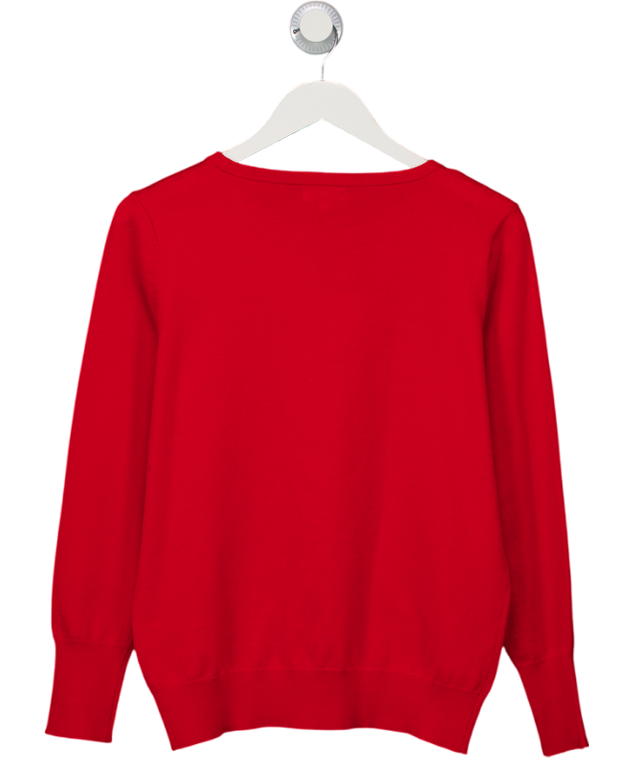 Monsoon Di Double Bow Jumper Red UK M