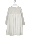 THE WHITE COMPANY Grey Glitter Tulle Skirted Dress 5/6 Years