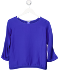 Jigsaw Cobalt Blue 100% Silk Boxy Fit Top UK XS