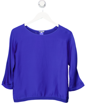 Jigsaw Cobalt Blue 100% Silk Boxy Fit Top UK XS