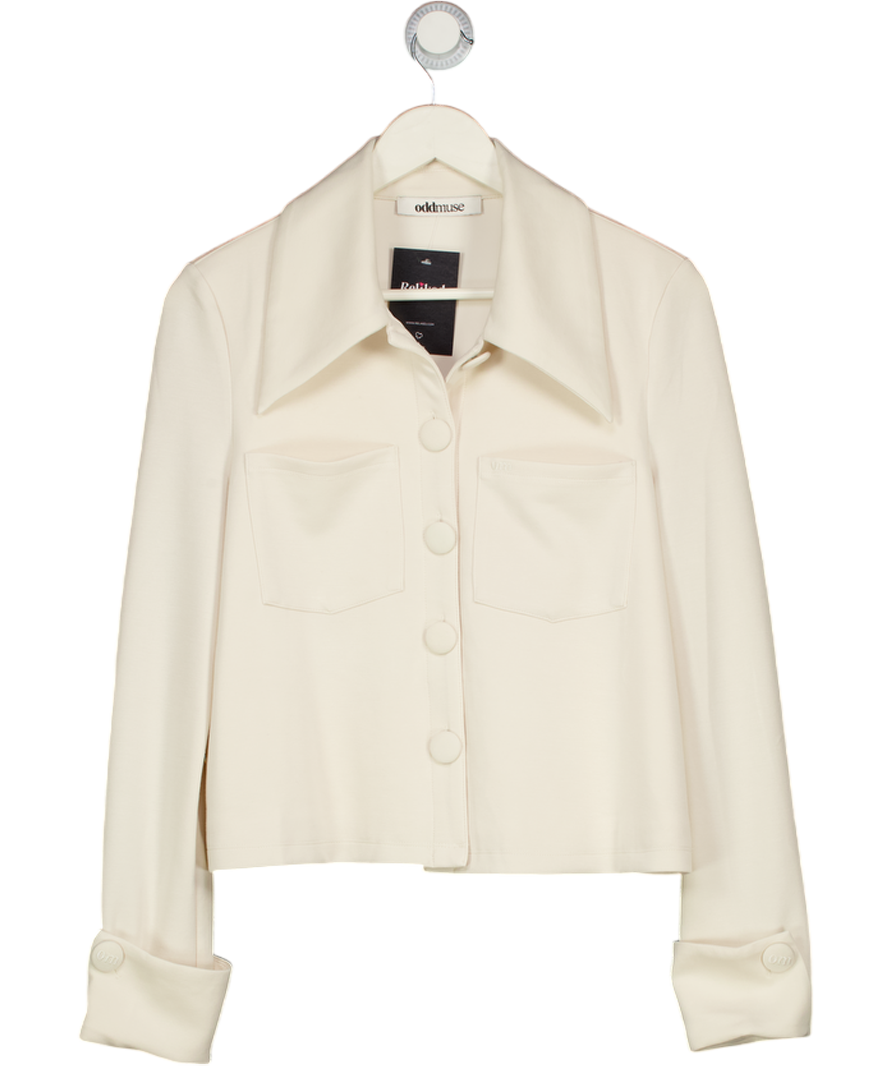 ODDMUSE Cream Loungewear Shirt UK S