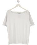 White Fox White Give Me Options Off Shoulder T-shirt UK S/M