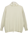 Varley Cream Cavendish Rollneck Knit Top UK S