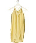 ZARA Champagne Gold Satin Halter Neck Top UK XS