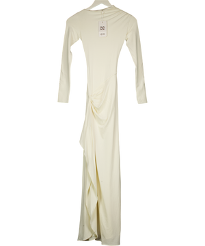 aym Cream Venus Long Sleeve Dress UK XS