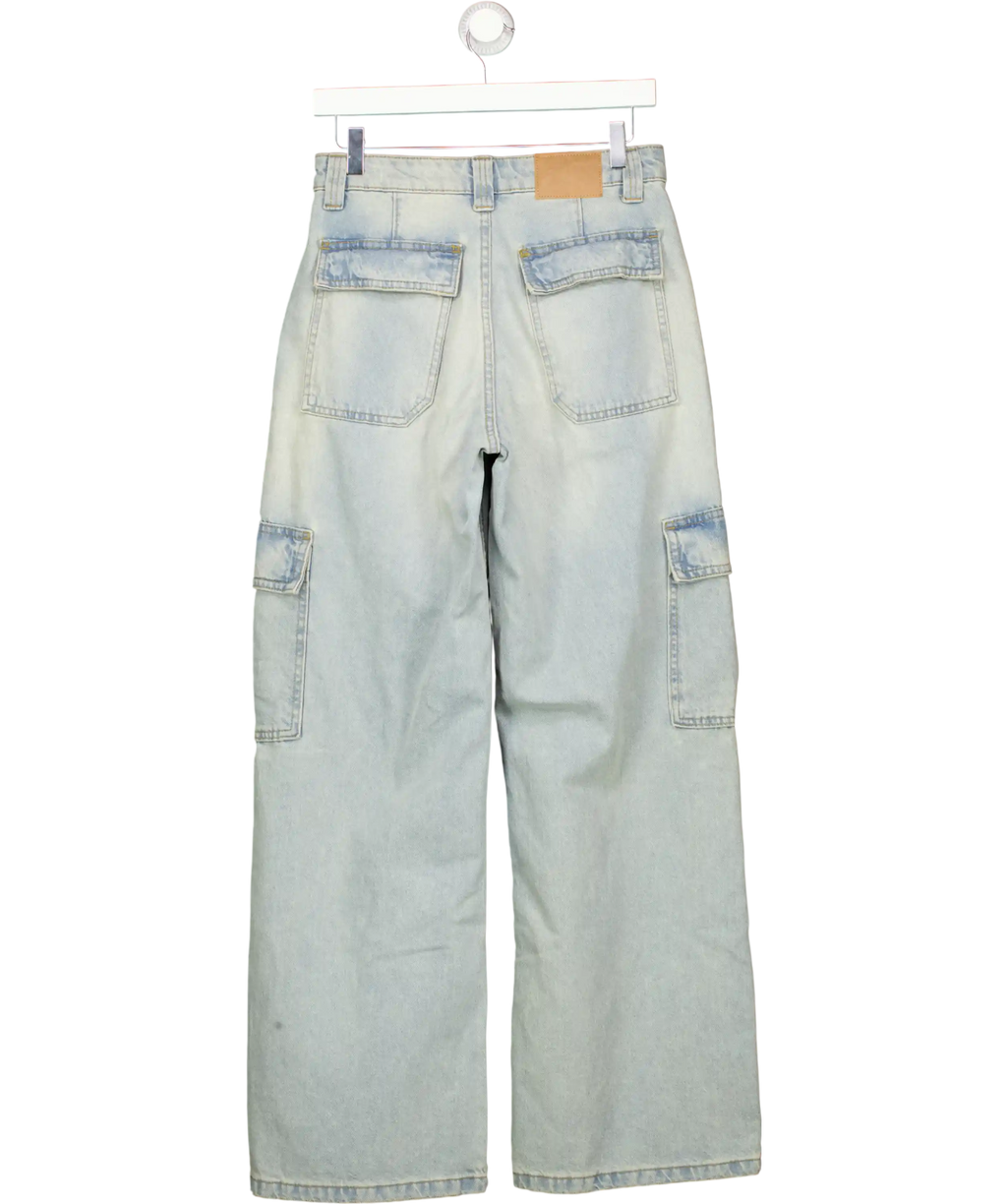 cotton on Blue Mid Wide Trousers UK 8