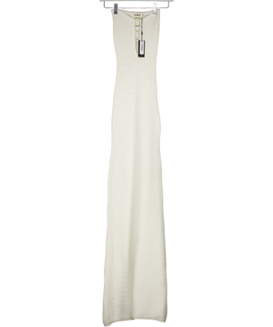 4th & Reckless White Charley Knit Bandeau Maxi Dress UK 6